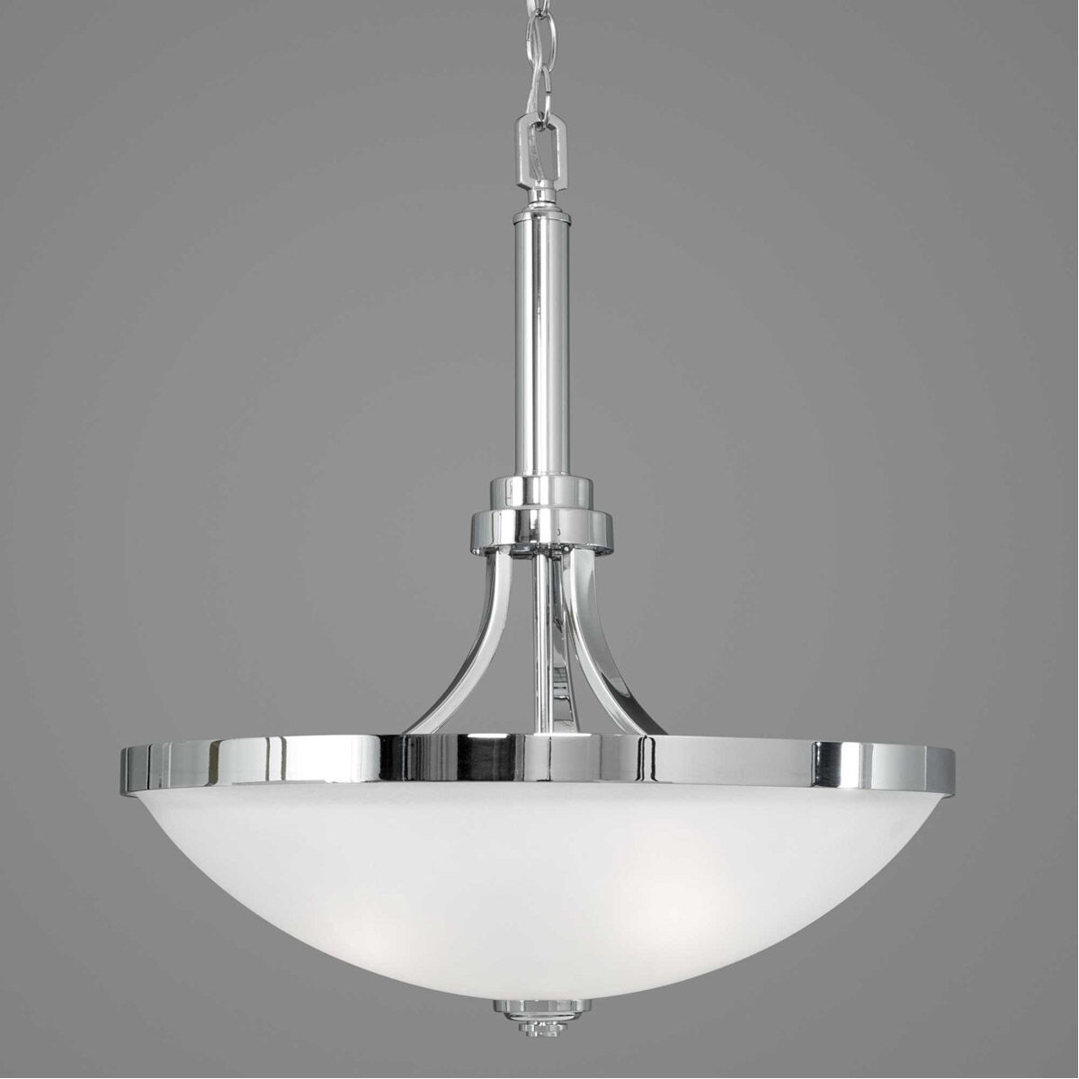 Topsail 3 Light 18.75 inch Polished Chrome Inverted Pendant Ceiling Light